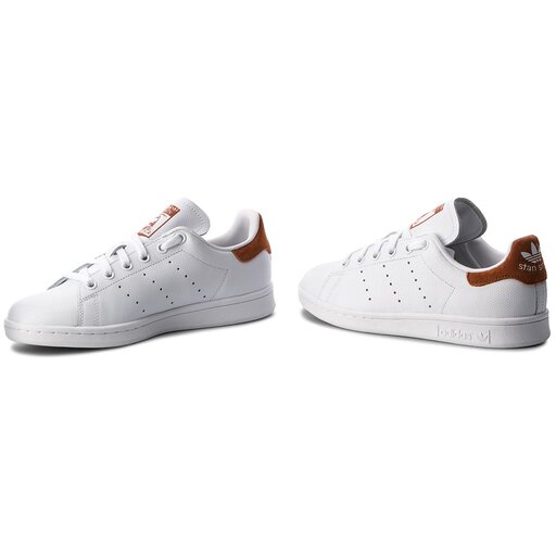 Chaussures adidas Stan Smith B38040 Ftwwht/Ftwwht/Foxred • Www.chaussures.fr