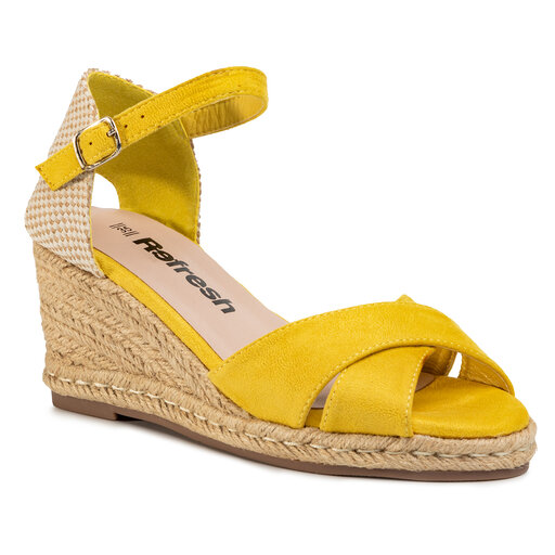 espadrilles jaunes femme
