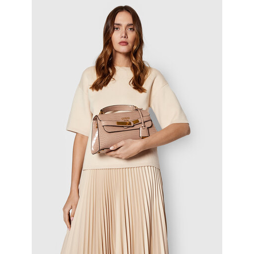 Сумка Guess Enisa Top Handle Flap HWCA84 21200 Бежевий | evzuttya