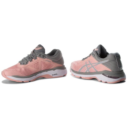 Asics women's gt-2000 6 shoe - frosted rose/stone grey 2025