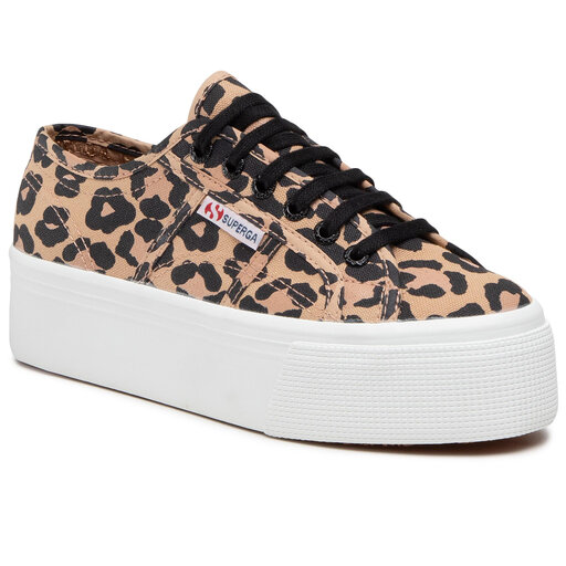 Sneakers Zapatillas Superga Animal Print Con Zapatillas Blancas
