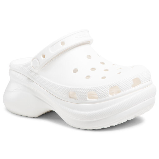 white bae platform crocs