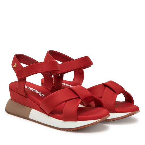 Gioseppo Sandalias Rojas Mujer CuÃ±a Sandalias Gioseppo Heath