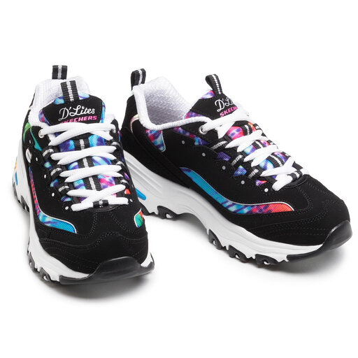 Skechers D Lites Summer Fiesta 149015 BKMT Black Multi