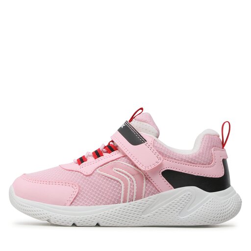 Sneakers Geox J Sprintye Girl J25FWC01454C8T9B S Lt Pink Black chaussures