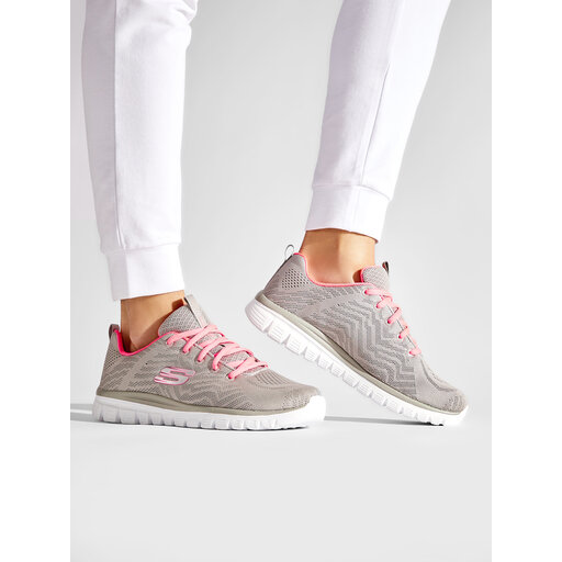 Buty Skechers Get Connected 12615 GYCL Gray Coral