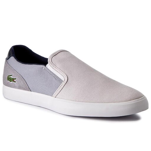 Lacoste black slip ons on sale