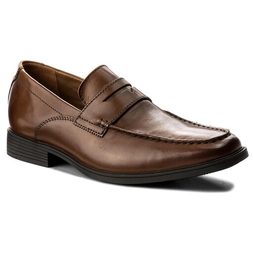Scarpe basse Clarks Tilden Way 261315767 Tan Leather escarpe