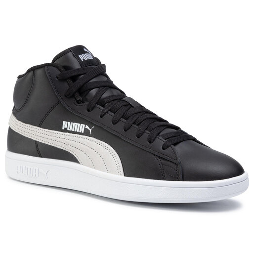 Сникерсы Puma Smash V2 Mid L 366924 02 Puma Black/Puma White • Eobuv.com