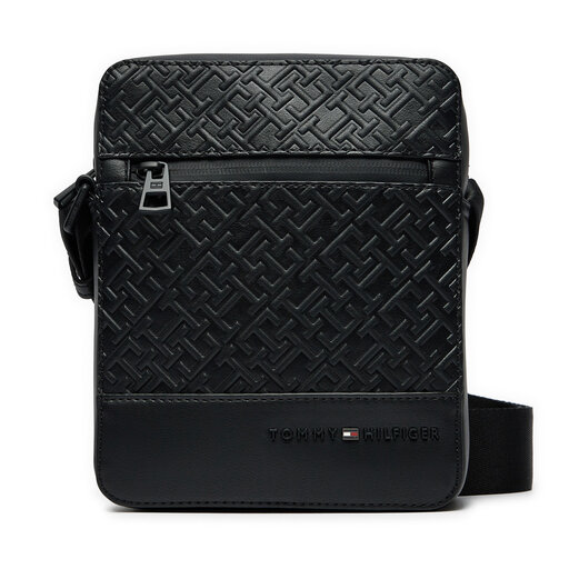 Umhangetasche Tommy Hilfiger Monogram Mini Reporter AM0AM12677 Schwarz eschuhe