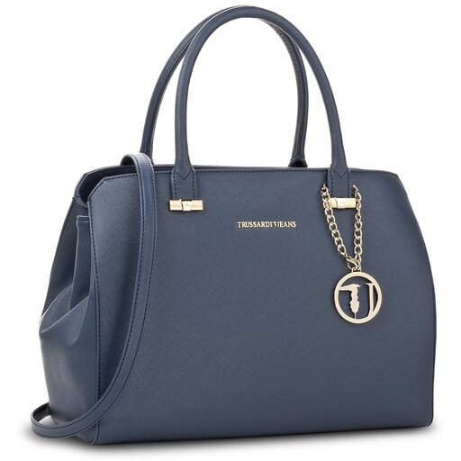 Borsetta Trussardi Levanto 75B00011 Blu scuro escarpe