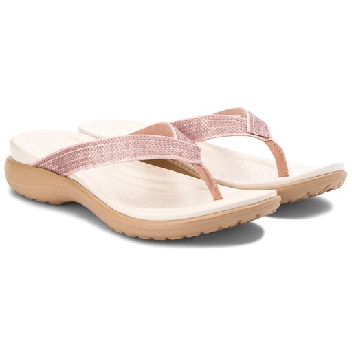 Crocs capri v sequin rose gold discount