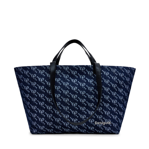 Bolso desigual azul marino on sale
