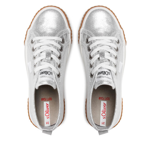 s oliver sneaker silber