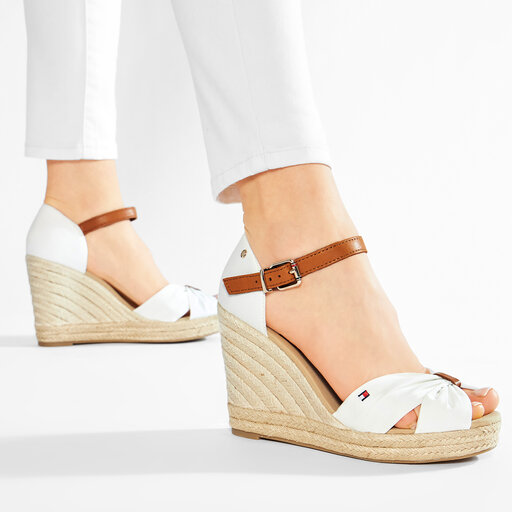 tommy hilfiger basic open toe high wedge