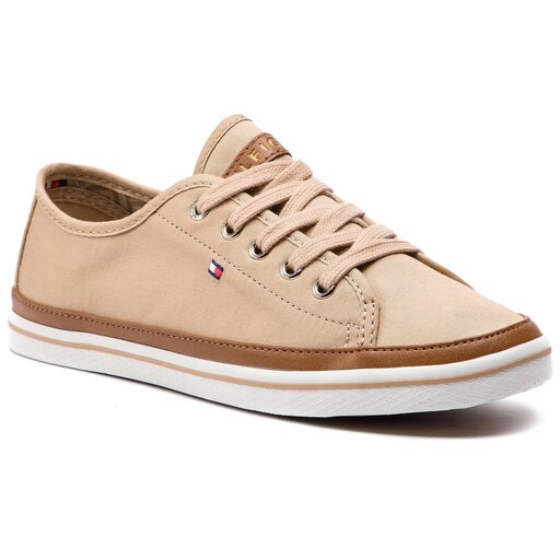 Tennis Tommy Hilfiger Iconic Kesha Sneaker FW0FW02823 Beige fr.eschuhe.ch