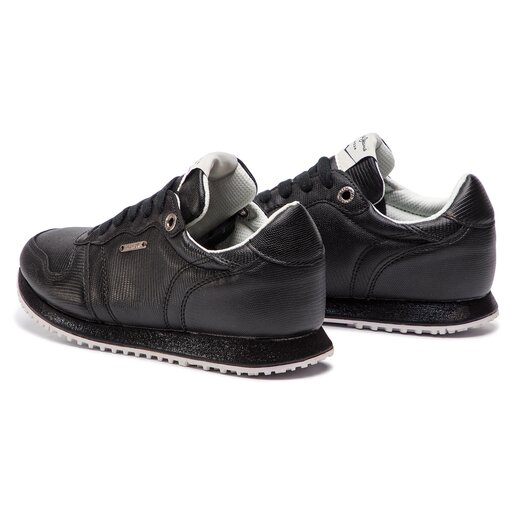 Acusador llenar yeso Sneakers Pepe Jeans Gable New Plain PLS30724 Black 999 • Www.chaussures.fr