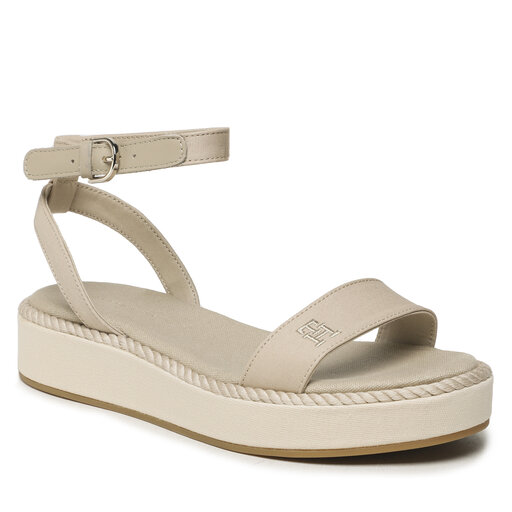 Sandalias Tommy Hilfiger Rope Flatform FW0FW07019 Sandalwood RBT