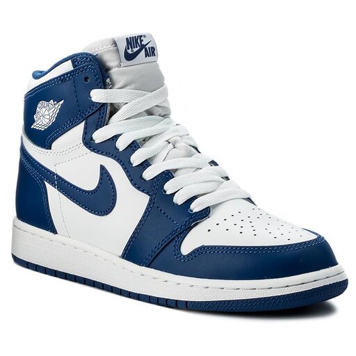 Nike Air Jordan 1 Retro High Og Bg 575441 127 White Stormblue