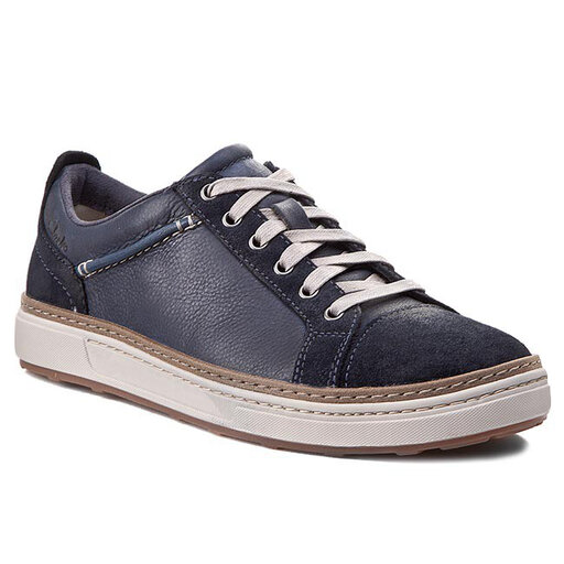 Sneakersy Clarks Lorsen Edge 261101957 Navy Combi Lea eobuwie .pl