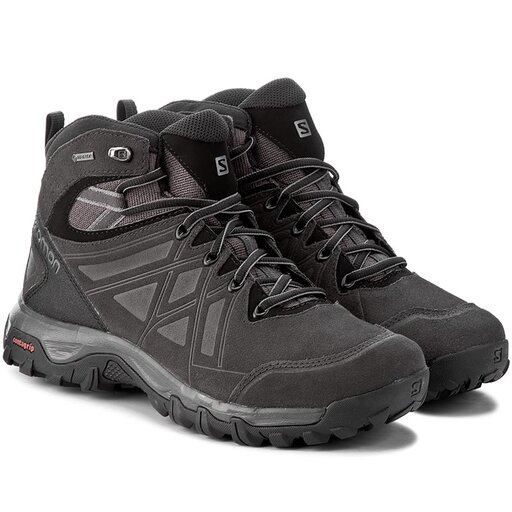 Trekkingschuhe Salomon Evasion 2 Mid Ltr Gtx GORE TEX 398714 26 V0 Schwarz eschuhe