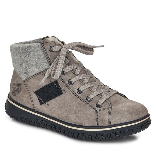 Rieker Stiefeletten Tex Rieker Graue Stiefelette Stiefeletten Grau 40