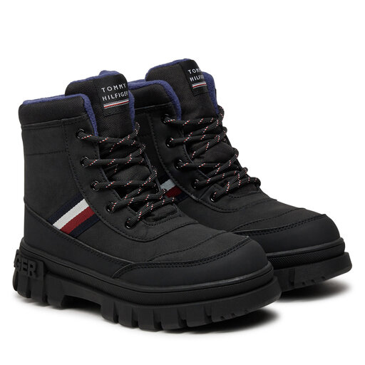 Trappers Tommy Hilfiger Stripes Fur Boot T3X5-33713-1487 S
