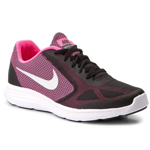 Chaussures Nike Revolution 3 Gs 819416 001 Black Mtllc Slvr Hypr