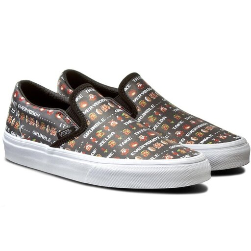Sneakers aus Stoff Vans Classic Slip On VN0004MPJRD Nintendo