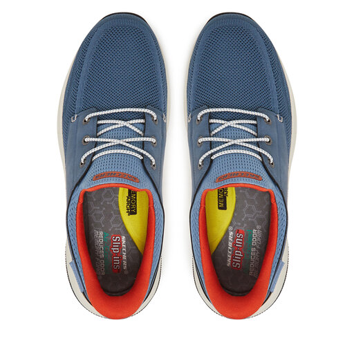 Снікерcи Skechers Meroe-Alden 205467/BLU Голубий | evzuttya.com.ua