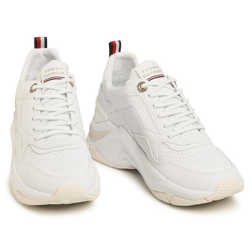 Tommy hilfiger feminine internal wedge white