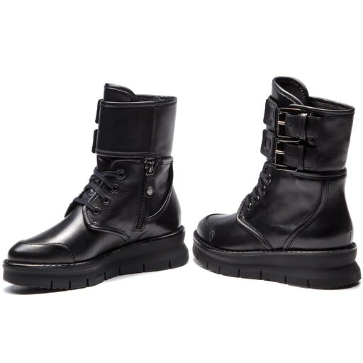 Bottines Geox D Porthya D D849ZD 043BC C999 Black chaussures
