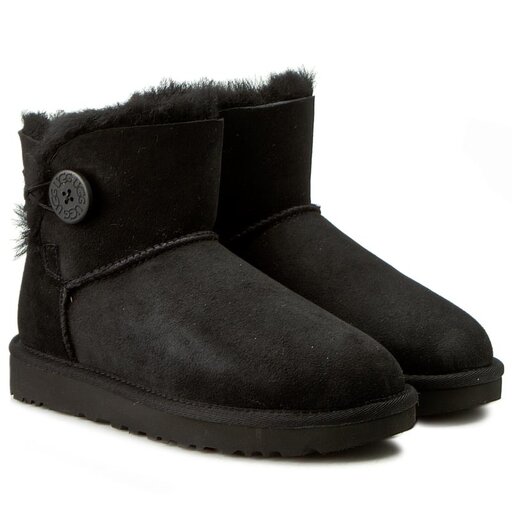 Ugg mini bailey button black discount