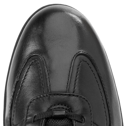 Clarks flux spring black leather sales
