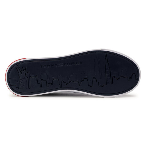 Sneakers Tommy Hilfiger Essential Leather Detail Vulc FM0FM02977 Blu scuro escarpe