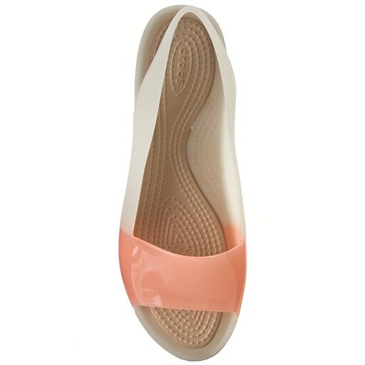 Crocs colorblock discount flat