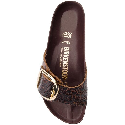 Birkenstock Madrid Big Buckle 1010769 Gator Brown obuvki.bg