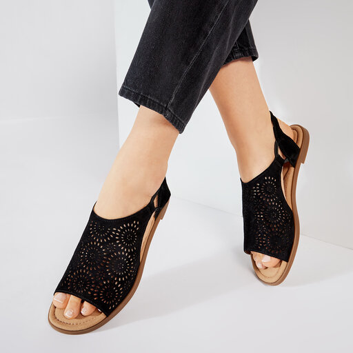 Sandalias Clarks Reyna Swirl 261577124 Negro