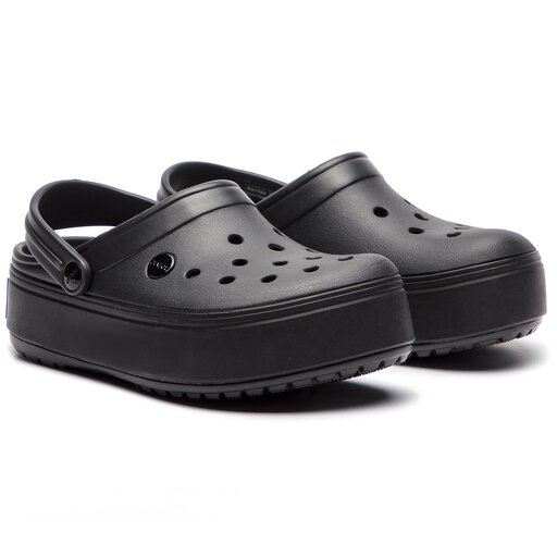 Crocs crocband platform clog black clearance
