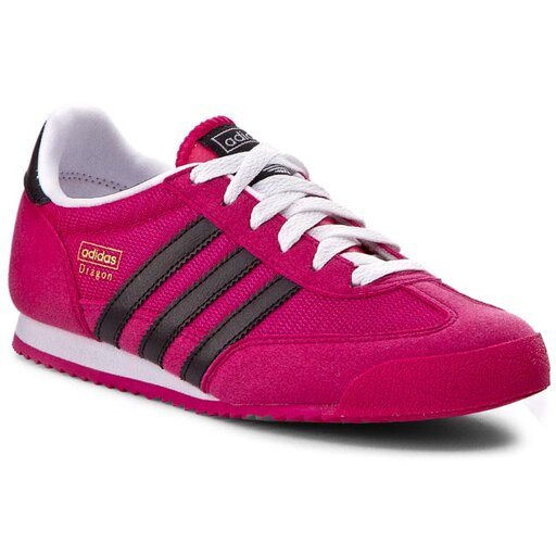 Buty adidas Dragon J M17076 Bopink Cblack Ftwwht eobuwie .pl