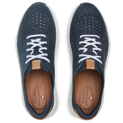 Zapatillas Clarks Un Rio Tie Azul Marino Mujer Comodidad