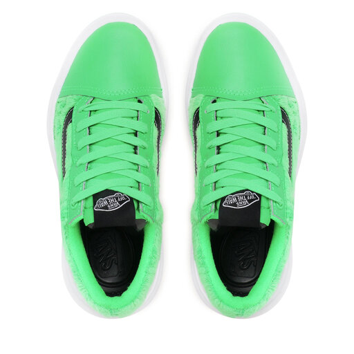 Neon green vans old skool on sale