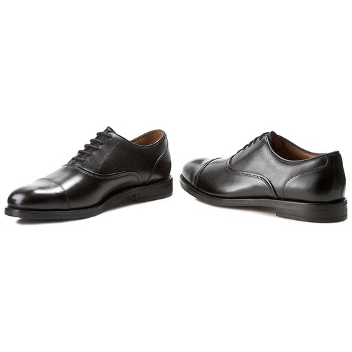 Clarks coling boss black on sale leather