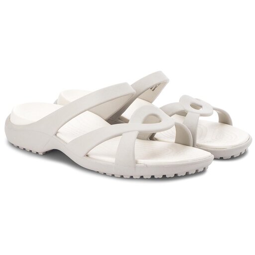 Pantoletten Crocs Meleen Twist Sandal W 202497 Grau eschuhe