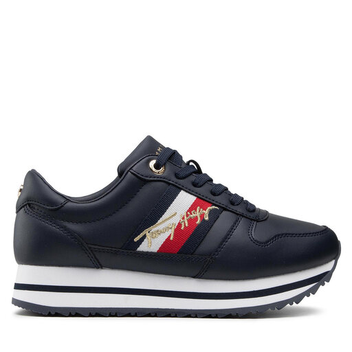 pavement sugar Achievement Sneakers Tommy Hilfiger Th Signature Runner Sneaker FW0FW05218 Desert Sky  DW5 • Www.epantofi.ro