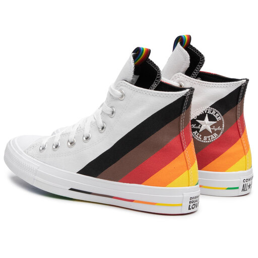 Sneakers aus Stoff Converse Ctas Hi 167758C Weiß