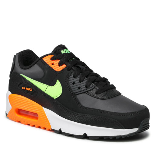 Zapatos Nike Air 90 GS CV9643 001 Black/Ghost Green/Total Orange • Www.zapatos.es