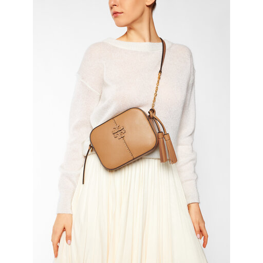 Sac a main Tory Burch Mcgraw Camera Bag 64447 Marron chaussures