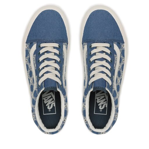 Vans old skool blue denim top