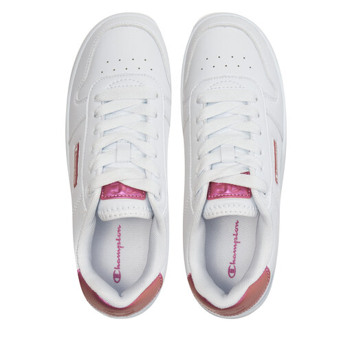 c Champion Rebound Platform Glitz Low Cut Shoe S11656 CHA WW008 Wht Rose Gold